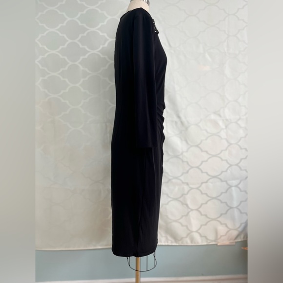 Anne Klein black dress new with tags elegant lined evening occasion party - Picture 3 of 15